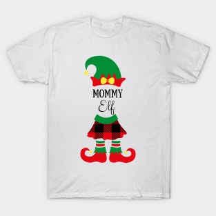 mommy elf funny elf family christmas xmas gift T-Shirt